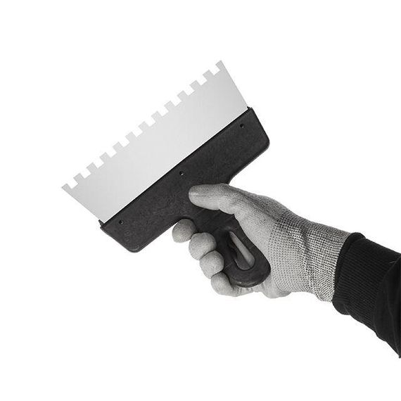 Шпатель з нержавійної сталі 200 мм, зубці 8*8 мм INTERTOOL KT-2208 | Зображення 2