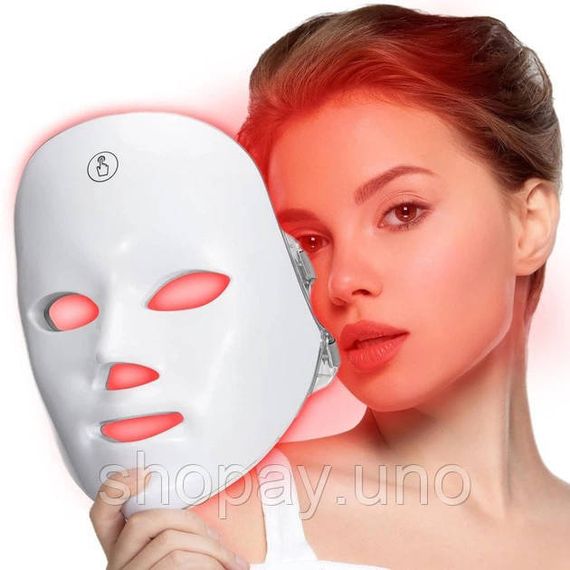Косметологічна LED-маска для фототерапії, ліфтингу та омолодження шкіри обличчя, 7 колірних режимів IT-18 | Зображення 4