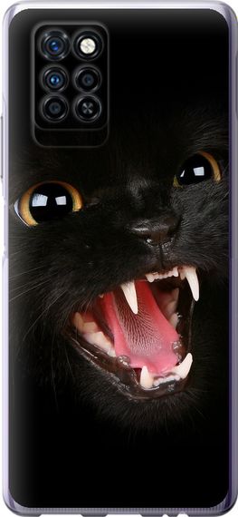 Чехол на Infinix Note 10 Pro Чёрная кошка "932u-2709-17620"