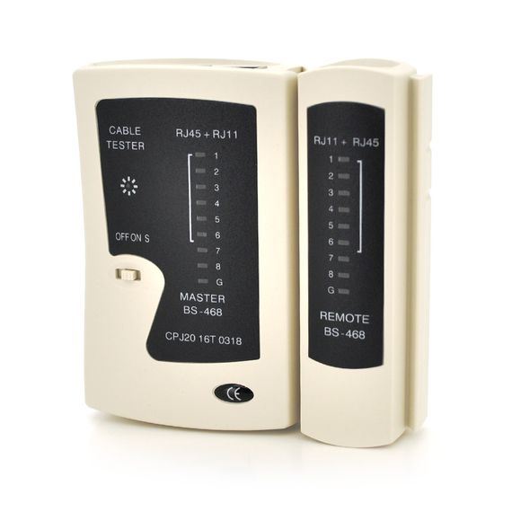 Кабельний тестер Merlion TL-468, RJ-45+RJ11 | Зображення 1