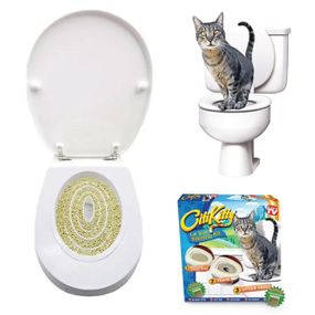 Набор для приучения кошки к унитазу CitiKitty / Кошачий туалет / Накладка на унитаз для котов