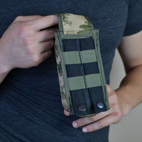 Підсумок на 2 магазини подвійний із кордури піксель MOLLE тактичний OM-84