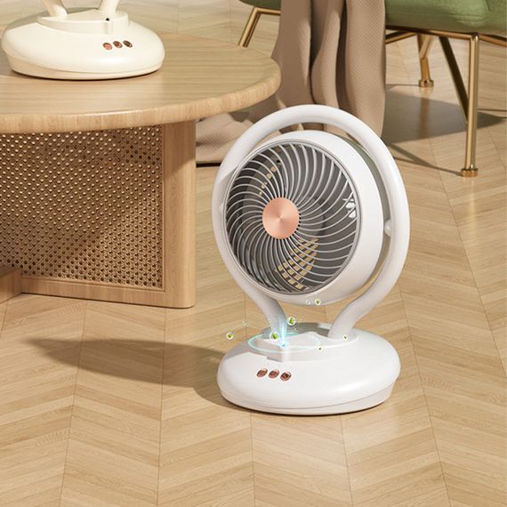 Настільний вентилятор F12 з негативною іонізацією 6000mAh White | Зображення 1