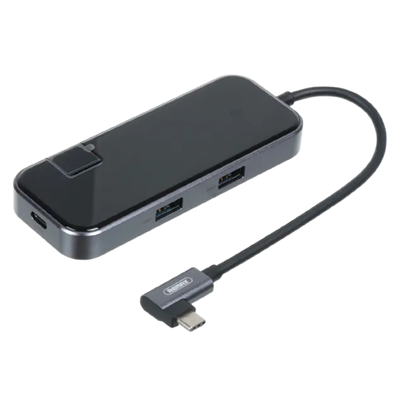 USB-хаб REMAX RU-U88 Type-C 6-в-1 сірий (MAW-37497_1691) | Зображення 3