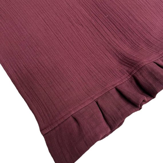 Раннер SoundSleep Muslin Burgundy 40х180 см с рюшами (94331929) | Зображення 1