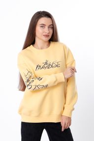Світшот жіночий Носи своє 46 Світло-жовтий (p-12576-181815)