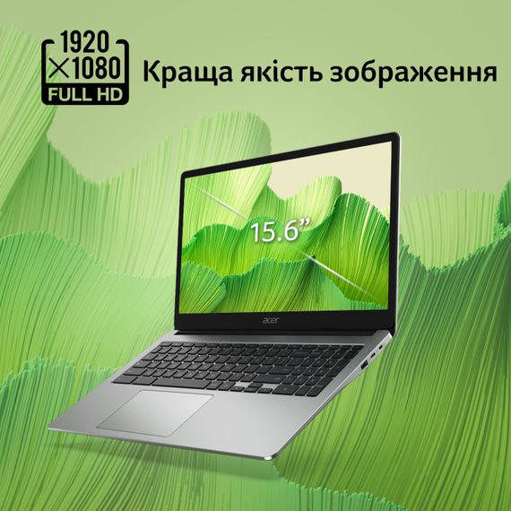 Ноутбук Acer Chromebook CB315-4HT 15' FHD IPS Touch, Intel P N6000, 8GB, F128GB, UMA, ChromeOS, сріблястий (NX.KBAEU.002) | Зображення 3