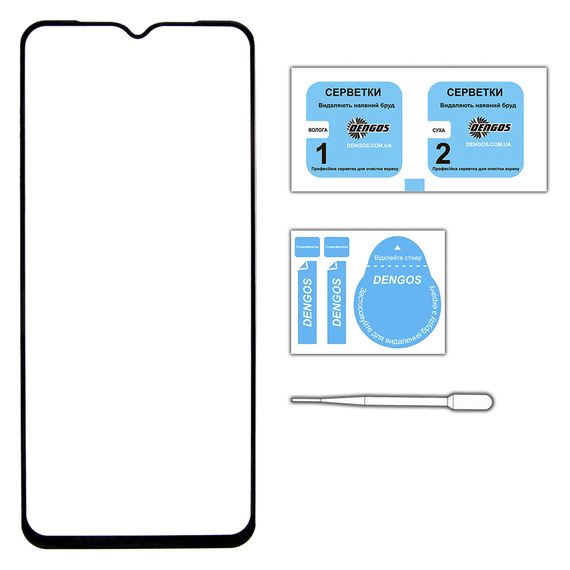Скло захисне Dengos Full Glue iPhone 15 Plus (black) (TGFG-319) | Зображення 2