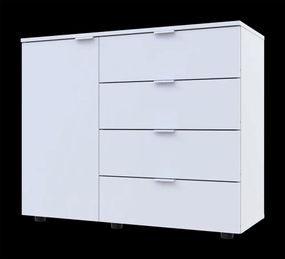 Сучасний комод С1 Doros Білий Ш100хГ38,1хВ81,2 см, у стилі модерн