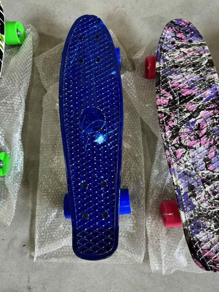 Пенні борд скейтборд Penny Board Fish Skateboards 22" ABEC-7 з колесами, що світяться | Зображення 6
