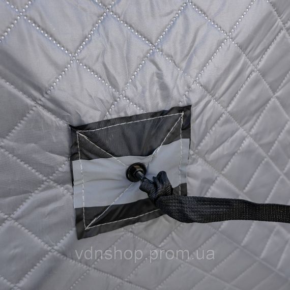 Палатка зимняя утепленная "Куб" 210х210х210 для рыболова туризма кемпинга и путешествий Серая LU-BD18G | Зображення 8