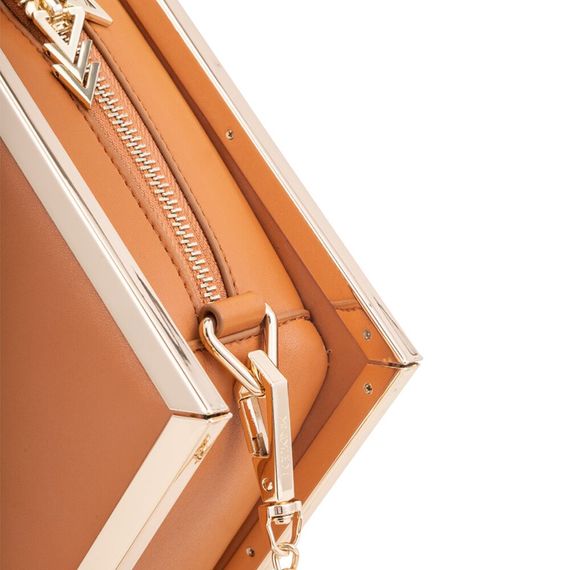 Сумка для секс-іграшок LOCKINK Mysterious Square Kink Bag, коричнева, набір для бондажу в комплекті | Зображення 4