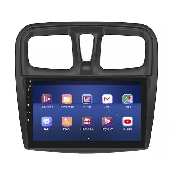Штатная магнитола 9" Lesko для Renault Sandero II 2013-2018 6/128Gb 4G Wi-Fi GPS Top Android Рено | Зображення 1