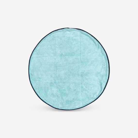 Рушник для ніг двосторонній з мікрофібри діаметр 60 см зелений