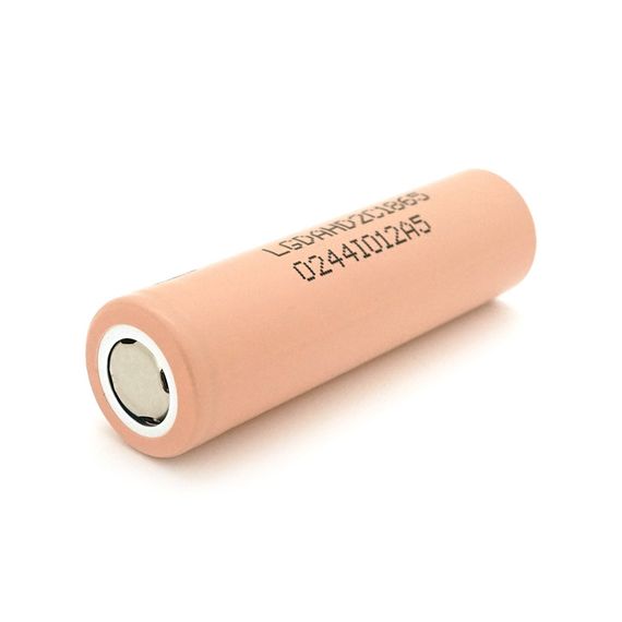 Аккумулятор 18650 Li-Ion LG LGDAHD2C1865, 2100mAh, 25A, 4.2 / 3.7 / 2.5V, BEIGE