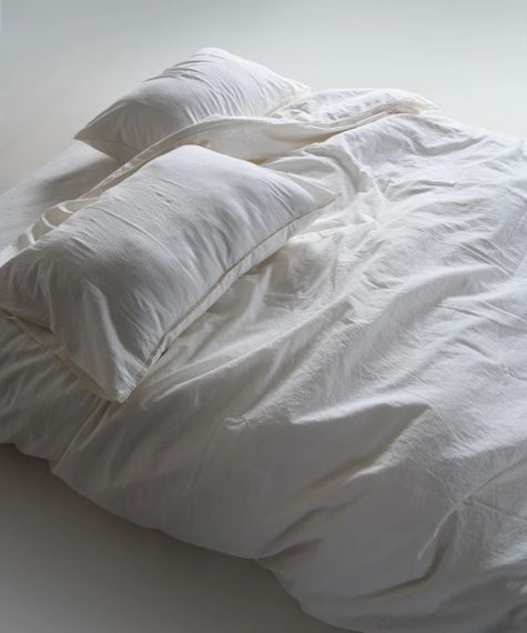 Постельное белье Limasso Stonewashed Ranforce 200 х 220 см Snow White | Зображення 3