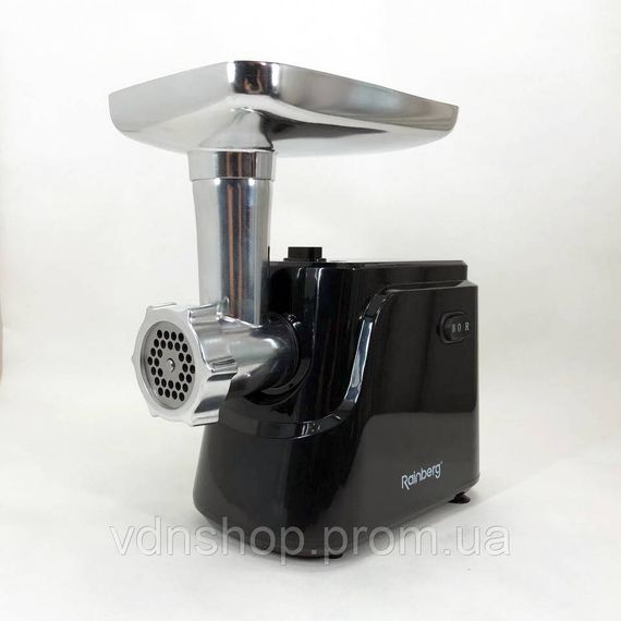 М'ясорубка-шатковка-терка Rainberg, Електром'ясорубки з металевими шестернями, М'ясорубка велика EF-18 | Зображення 5