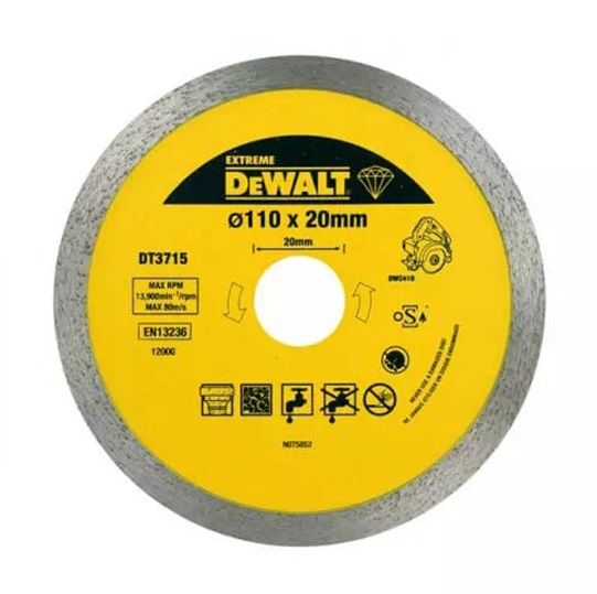 Диск алмазний DeWalt 110х1.6х20 мм (DT3715)