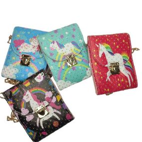 Клатч-сумка детский Единорог Голубой