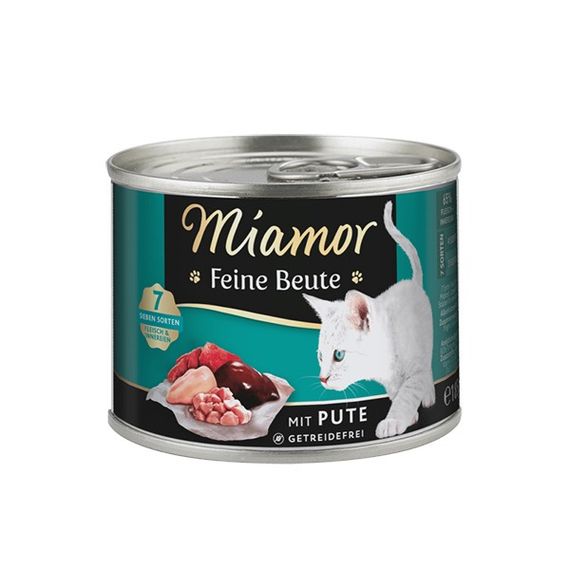 Вологий корм для котів з індичкою Miamor Feine Beute Mit Pute, 185 гр