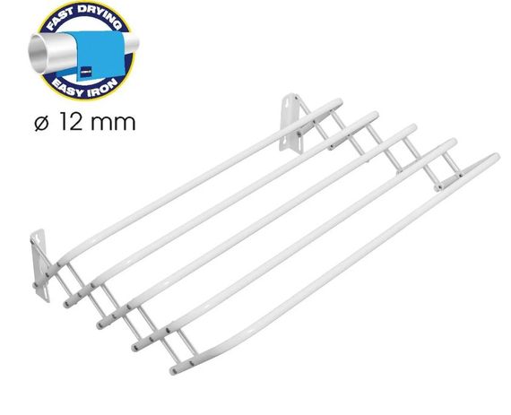 Сушарка для білизни настінна Casa Si Towel Flex 4 White (CS92195X10) (DAS302384) | Зображення 1