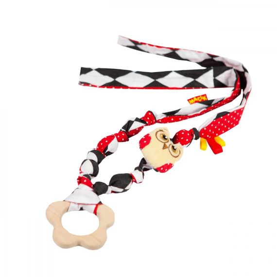 Підвіска Слінгобуси Совушка МС 110504-01 з дерев'яним гризунком | Зображення 1