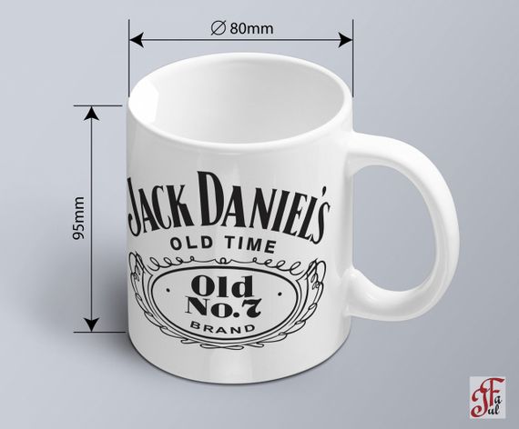 Чашка  з принтом логотипу Jack Daniel`s | Зображення 1