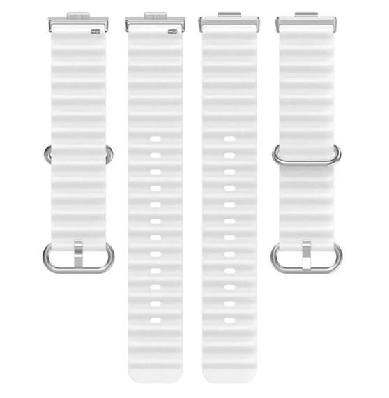 Силіконовий ремінець Primolux Ocean для смарт-годинника Huawei Watch Fit 3 / Fit 4 / 4 Pro - White | Зображення 4