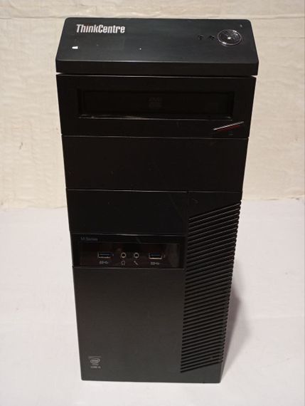 ПК Б-клас Lenovo ThinkCentre M83 Tower / Intel Core i3-4130 (2 (4) ядра по 3.4 GHz) / 16 GB DDR3 / 120 GB SSD + 500 GB HDD / Intel HD Graphics 4400 / DVD-RW б/у | Зображення 1