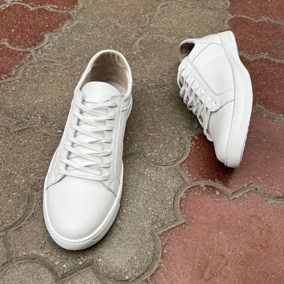 Білі шкіряні кеди Berg 46 розмір | Зображення 2