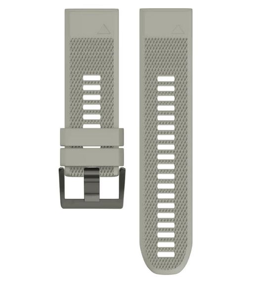 Силіконовий ремінець Primo для годинника Garmin Fenix 5 / 5 Plus / Fenix 6 / 6 Pro - Grey | Зображення 1