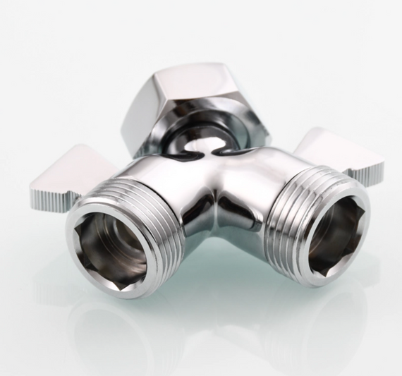 Душовий кронштейн із запірним клапаном G 3/4 Tecmolog Chrome Brass Душовий роздільник 2-ходовий для душового го | Зображення 4