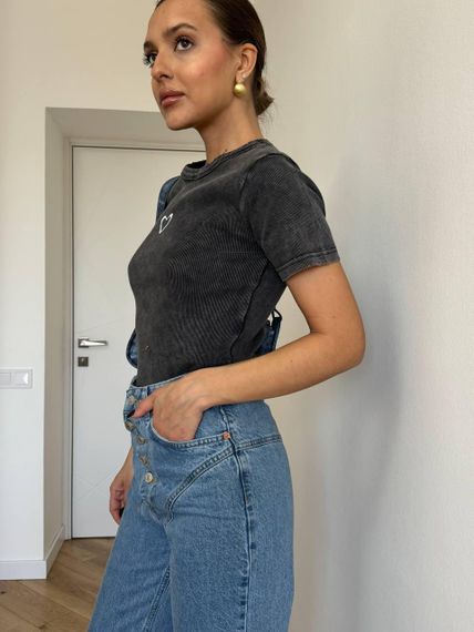 Футболка варена з принтом серденько🖤 XL | Зображення 6