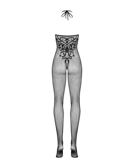 Бодістокінг Obsessive Bodystocking G308 S/M/L, халтер, декор у вигляді татуювання | Зображення 5