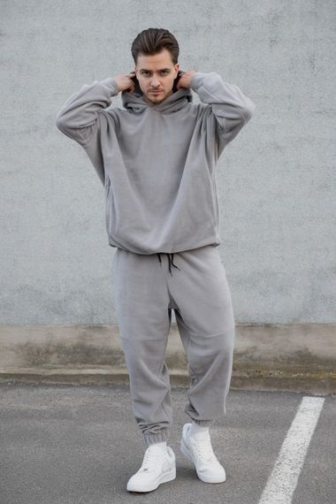 Флісовий спортивний костюм Without Utopia Gray | Зображення 1