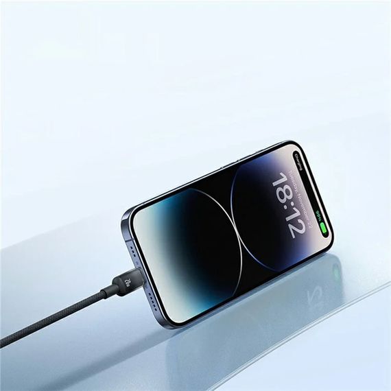 Дата кабель Baseus Discolor Series Fast Charging USB to Lightning 2.4A (1m) (P10374900) Cluster Black | Зображення 4