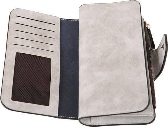 Гаманець жіночий Baellerry N2345 штучна замша Сірий