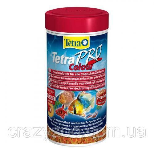 Корм для риб Tetra Pro Colour для яскравості фарбування в чіпсах 250 мл 140677
