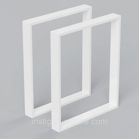 Комплект опор для стола из металла 500×80mm, H=730mm (профильная труба: 80x20mm)