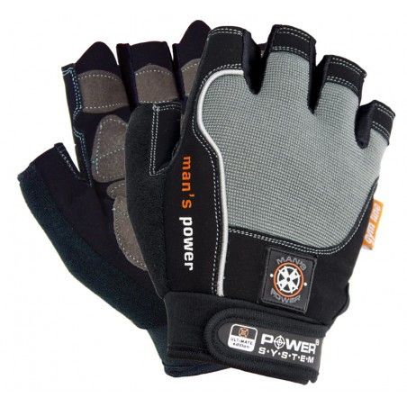 Рукавички для фітнесу Power System PS-2580 Man’s Power Black/Grey XXL | Зображення 1