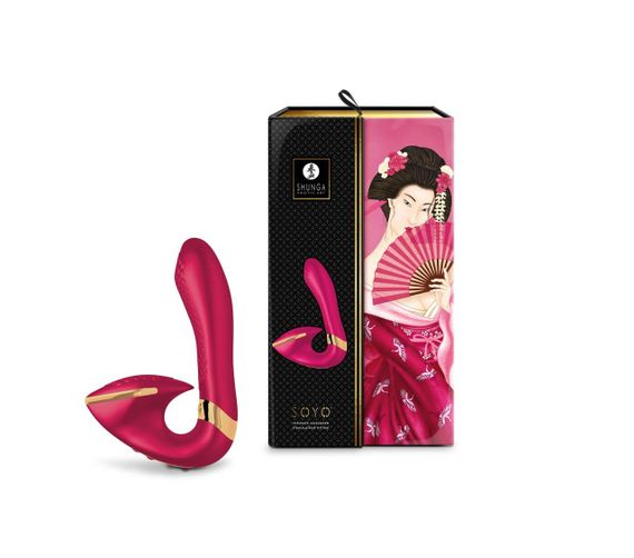 Вагінально-кліторальний вібратор Shunga Soyo Raspberry Sex Aura | Зображення 5