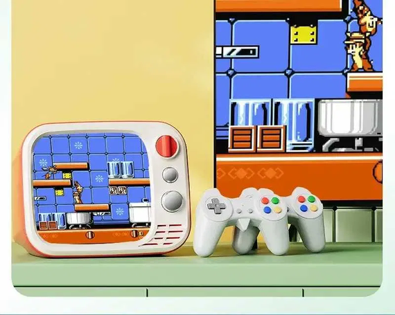 Игровая портативная консоль H7 Mini TV РЕТРО с монитором 3.5" + два джойстика (740 игр) SaleMarket | Зображення 1