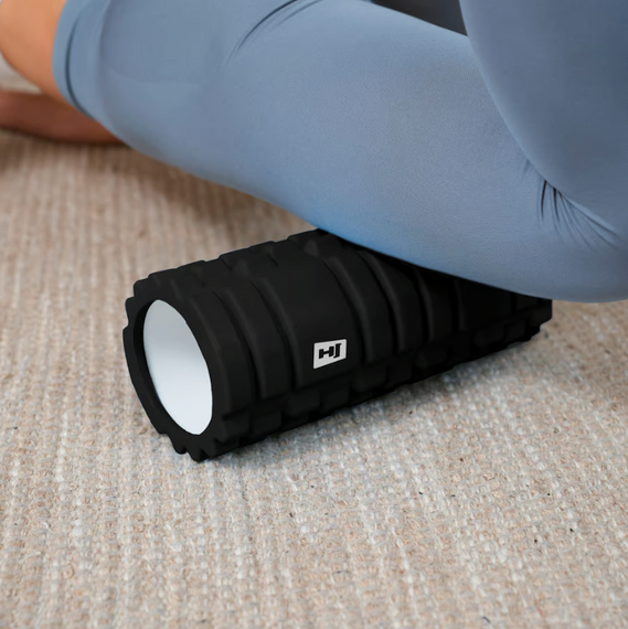 Роллер масажер (валик, ролик) Hop-Sport EVA 33см HS-A033YG чорний | Зображення 8