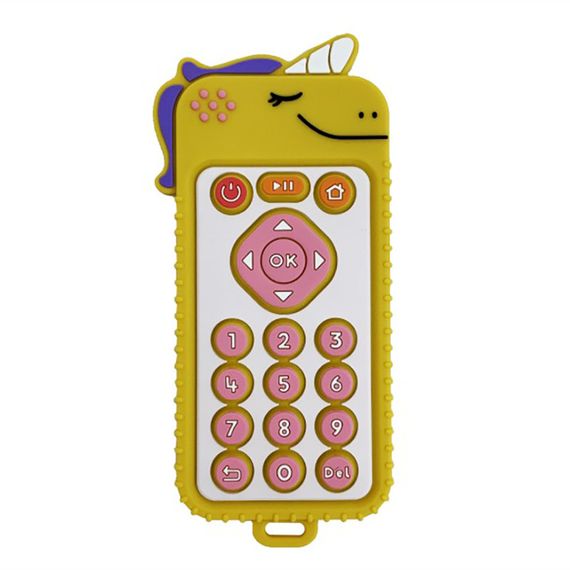 Силиконовый прорезыватель пульт "Единорог" MGZ-0425(Yellow)