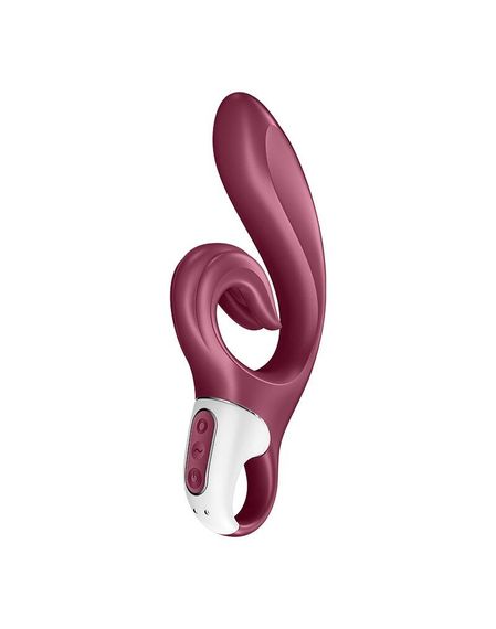 Вибратор-кролик Satisfyer Love Me Red, гибкий, отросток с тройным кончиком | Зображення 1