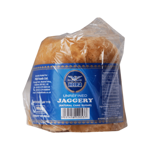 Нерафінований тростинний цукор  Джаггері Гур/Брусок 900г Heera 5031416120537