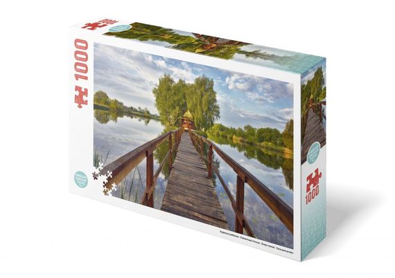 Пазл "Будиночок рибалки" 1000 елементів TRFL_UA/6 DGT-PUZZLE, в коробці (4820266221430) | Зображення 3