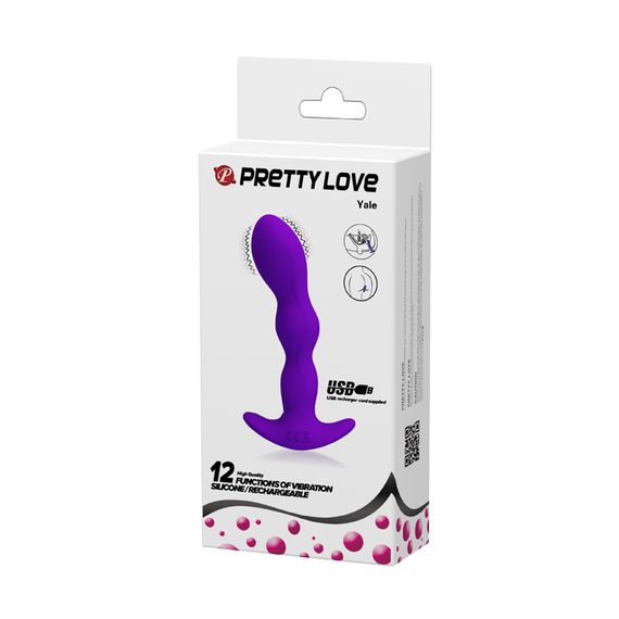 Анальна пробка - Pretty Love Yale Anal Plug Purple | Зображення 9