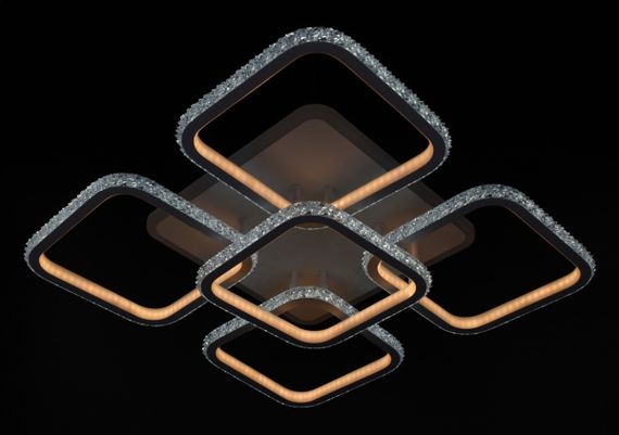 Люстра світлодіодна стельова LED світильник для квартири на стелю лед 26320 Білий 12х55х55 см. | Зображення 4