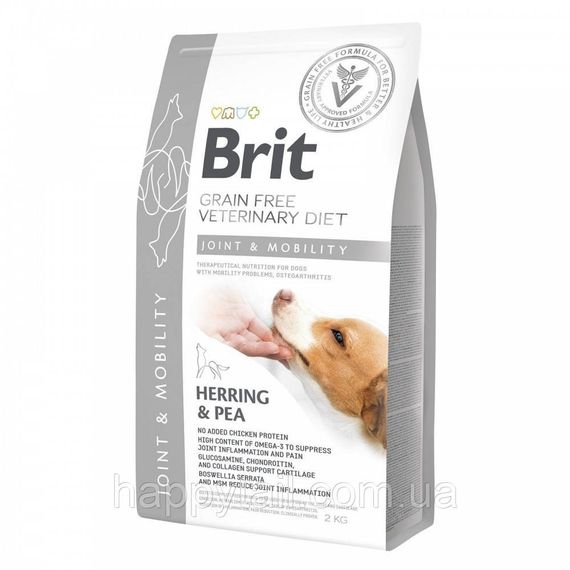 Беззерновой лечебный корм Brit VetDiet Mobility для собак при болезнях суставов, 2 кг